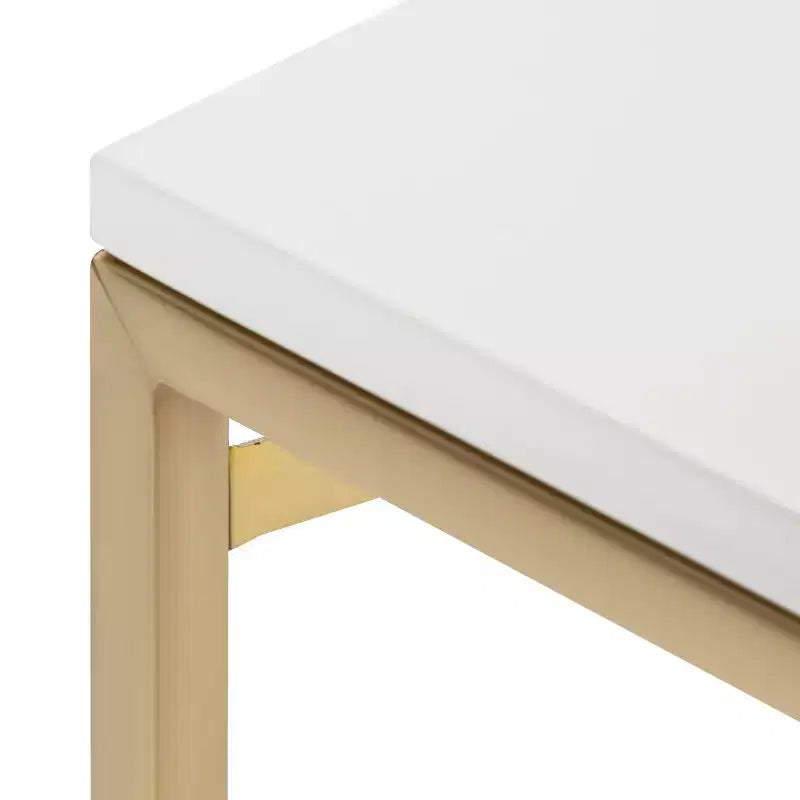 Étagère Murale Blanche à 2 Niveaux - Décor Glamour Moderne, Fixations en Trou de Serrure