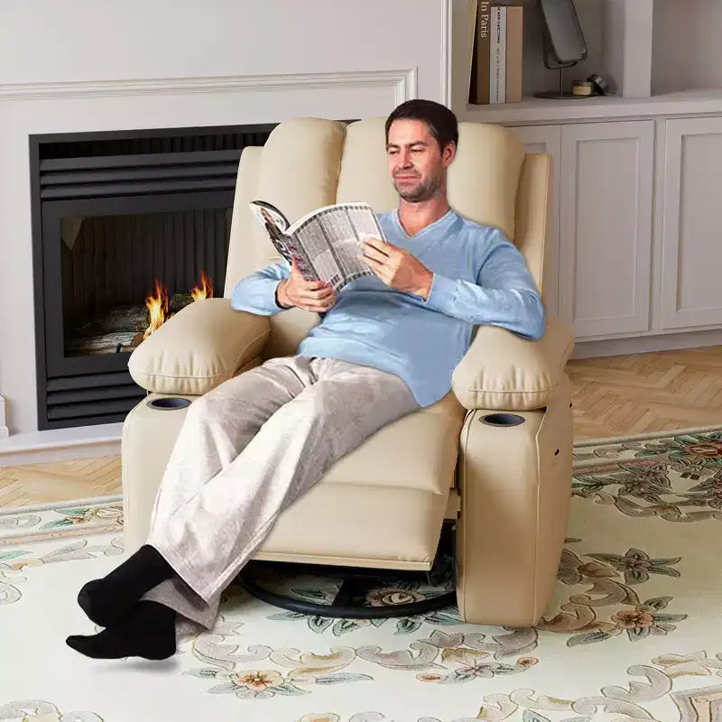 Fauteuil inclinable avec pivotement à 360° et fonction bascule