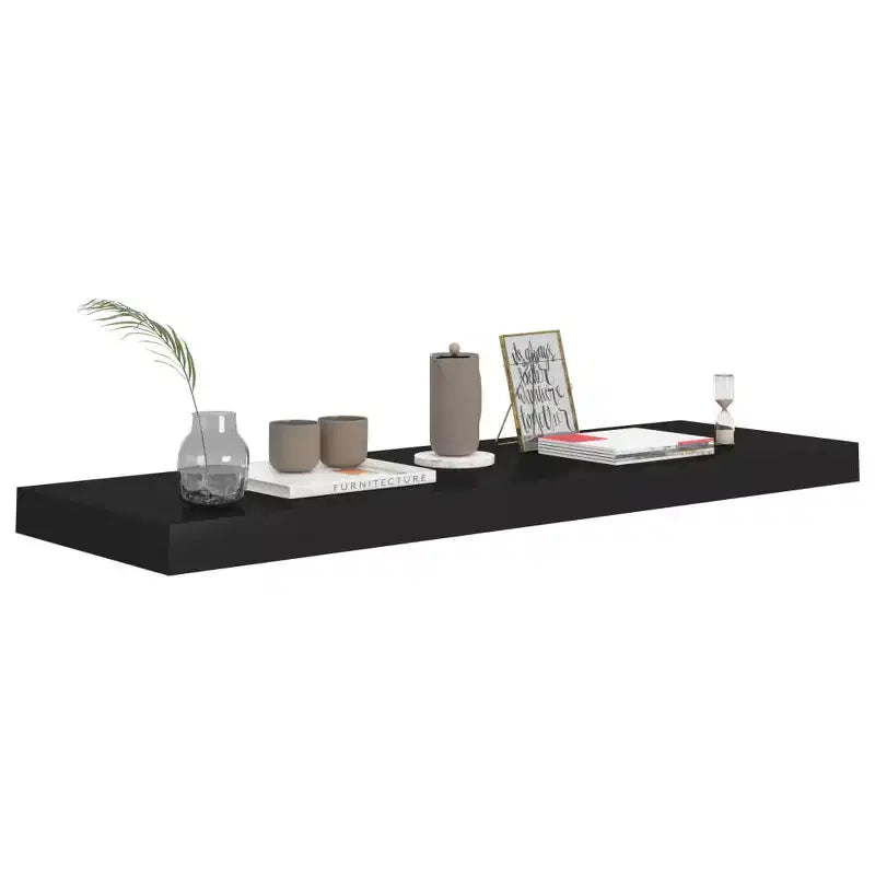 Étagère murale nid d'abeille noire MDF, métal