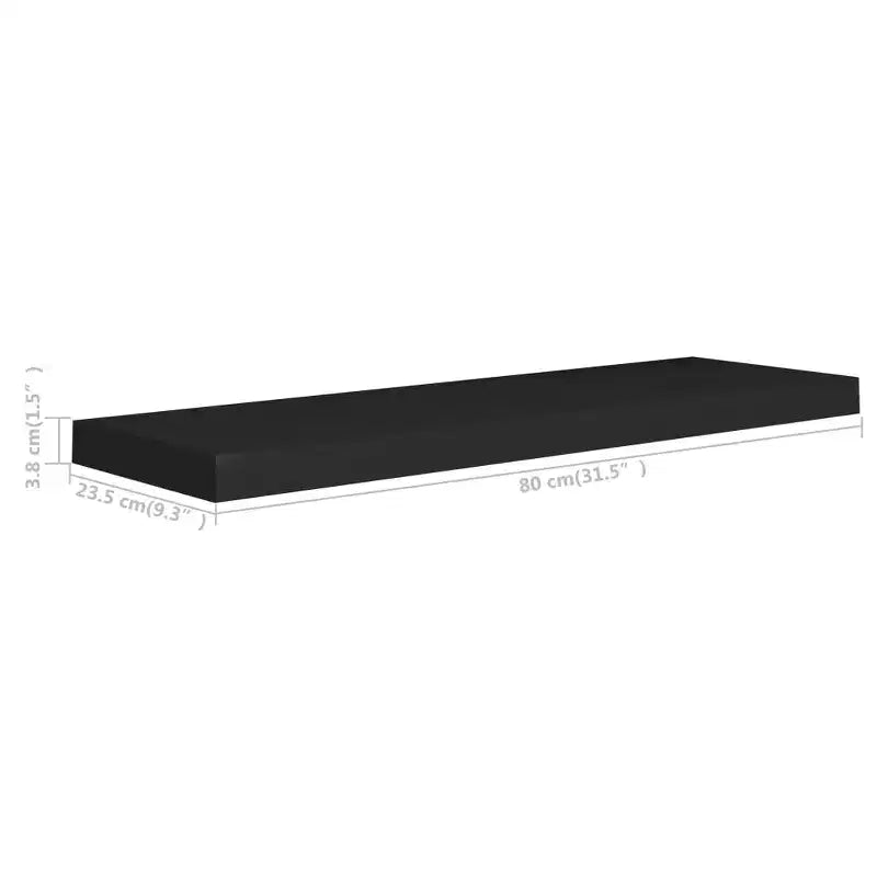 Étagère murale nid d'abeille noire MDF, métal
