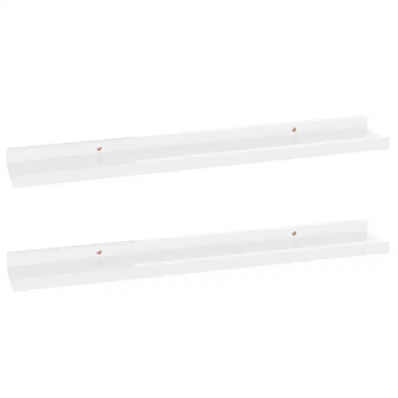 Étagère murale MDF blanc brillant
