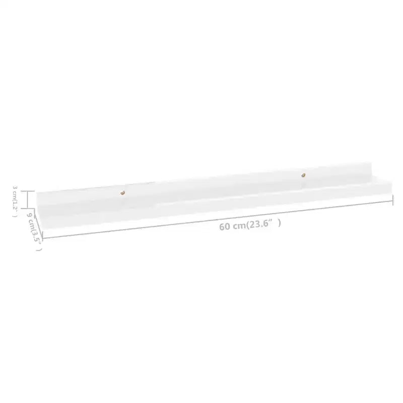 Étagère murale MDF blanc brillant