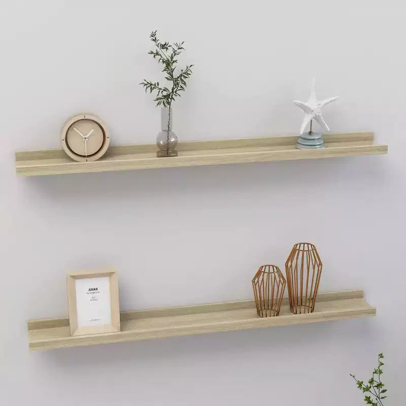 Wall Shelves 2 pcs Sonoma Oak 31.5x3.5x1.2