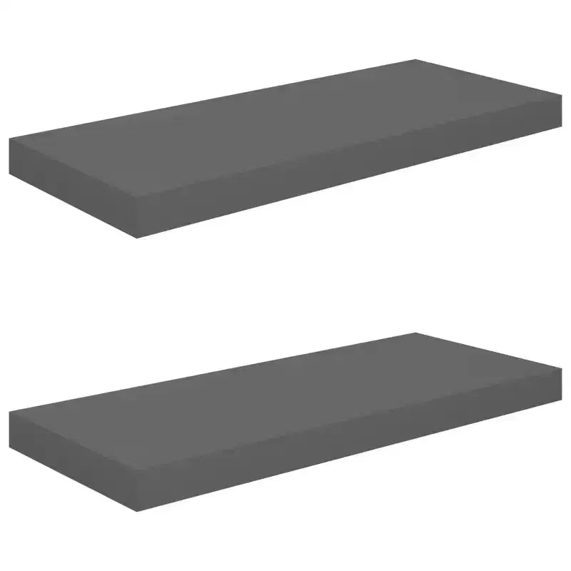 Étagère murale MDF en nid d'abeille gris brillant