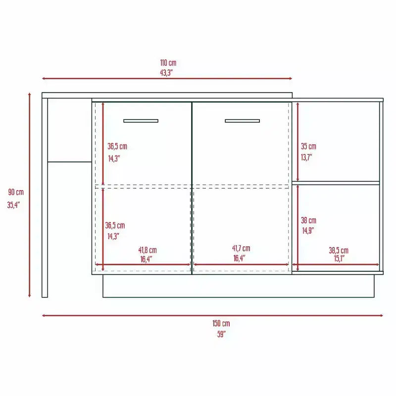 Îlot de cuisine moderne avec un plan de travail au design unique