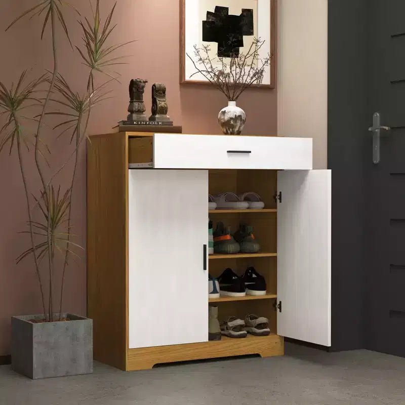 Meuble à Chaussures Moderne en Bois à 4 Niveaux
