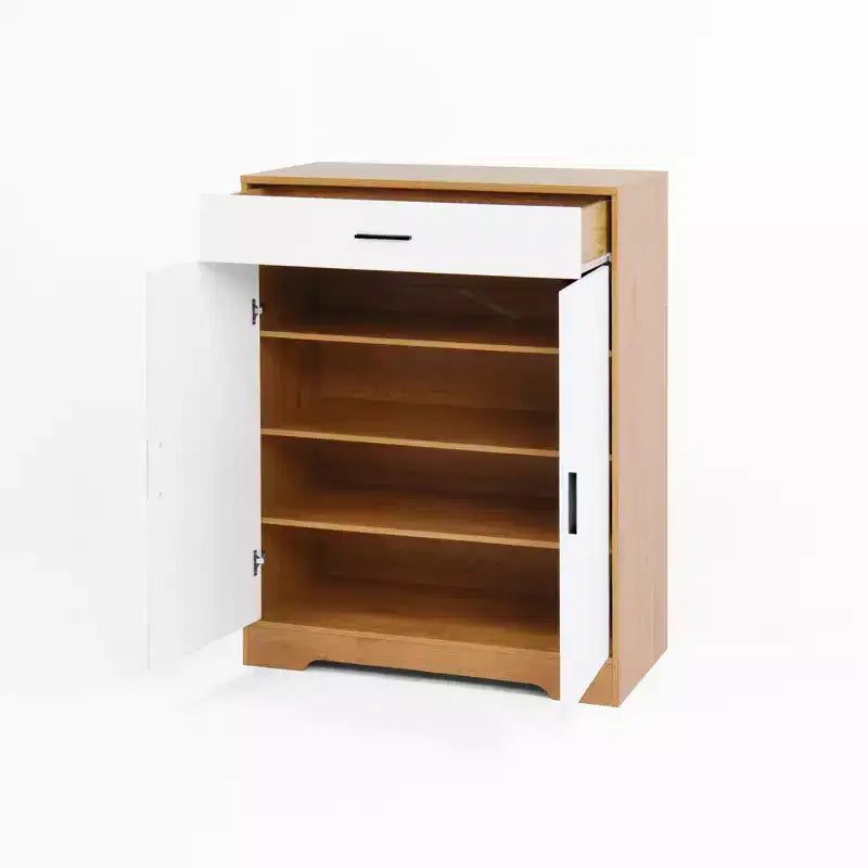 Meuble à Chaussures Moderne en Bois à 4 Niveaux