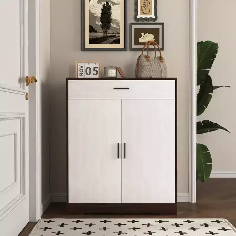 Meuble à Chaussures Moderne en Bois à 4 Niveaux