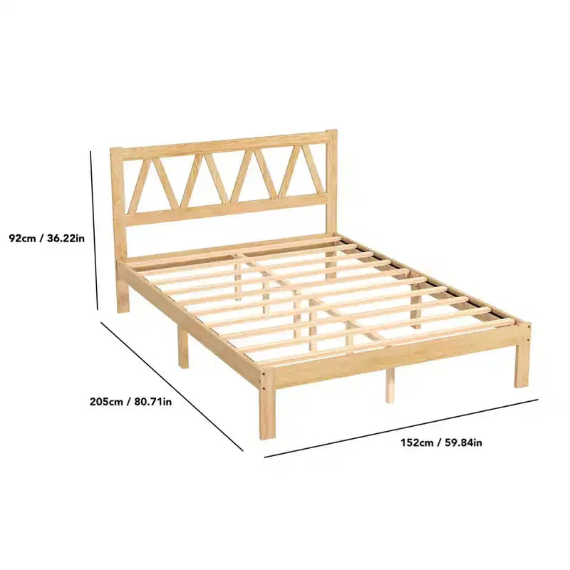 Cadre de lit en bois pour chambre à coucher
