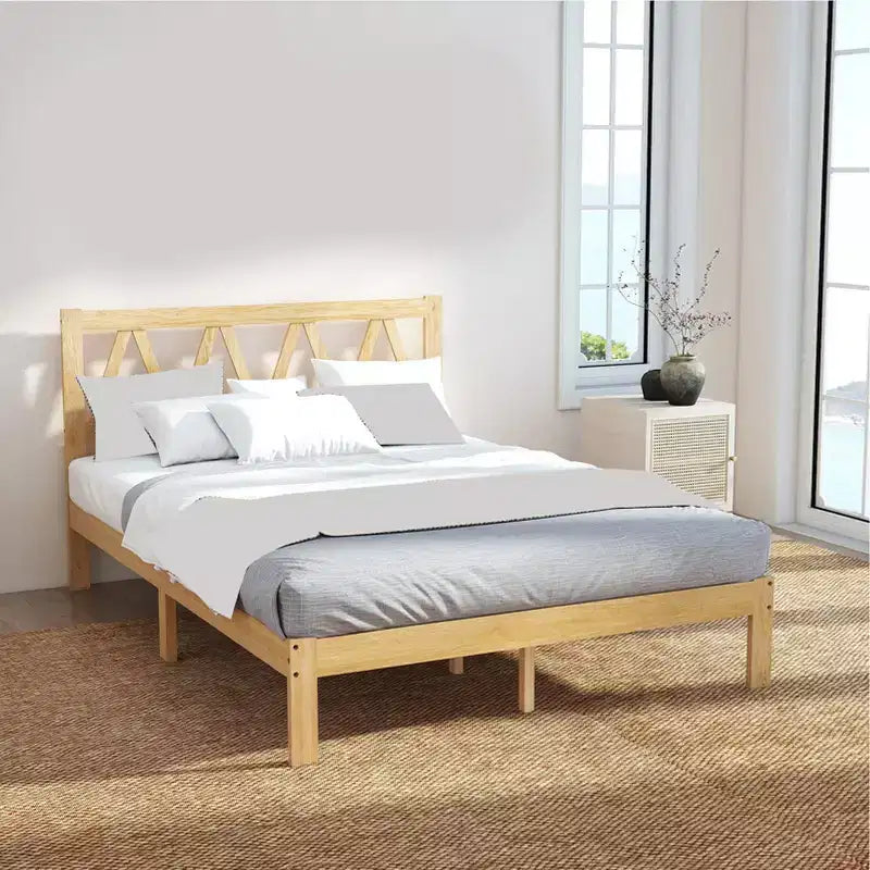 Cadre de lit en bois pour chambre à coucher