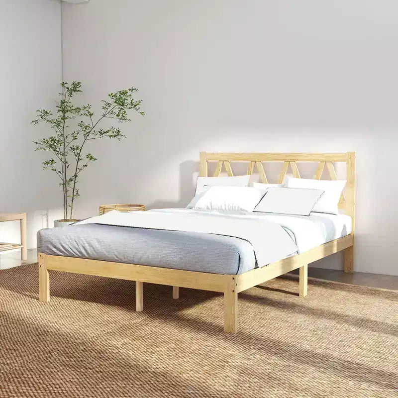 Cadre de lit en bois pour chambre à coucher