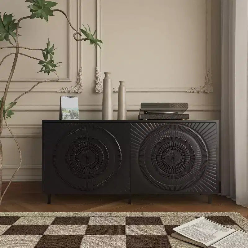 Bahut Buffet Noir Moderne
