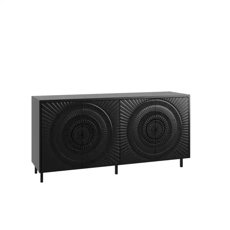 Bahut Buffet Noir Moderne
