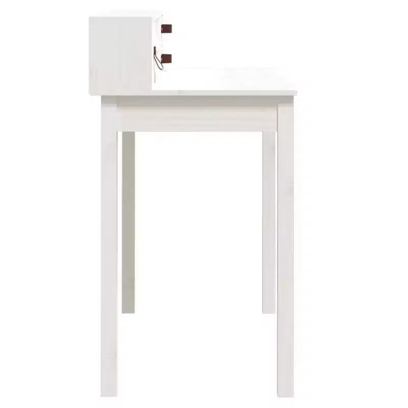 Bureau en pin massif blanc