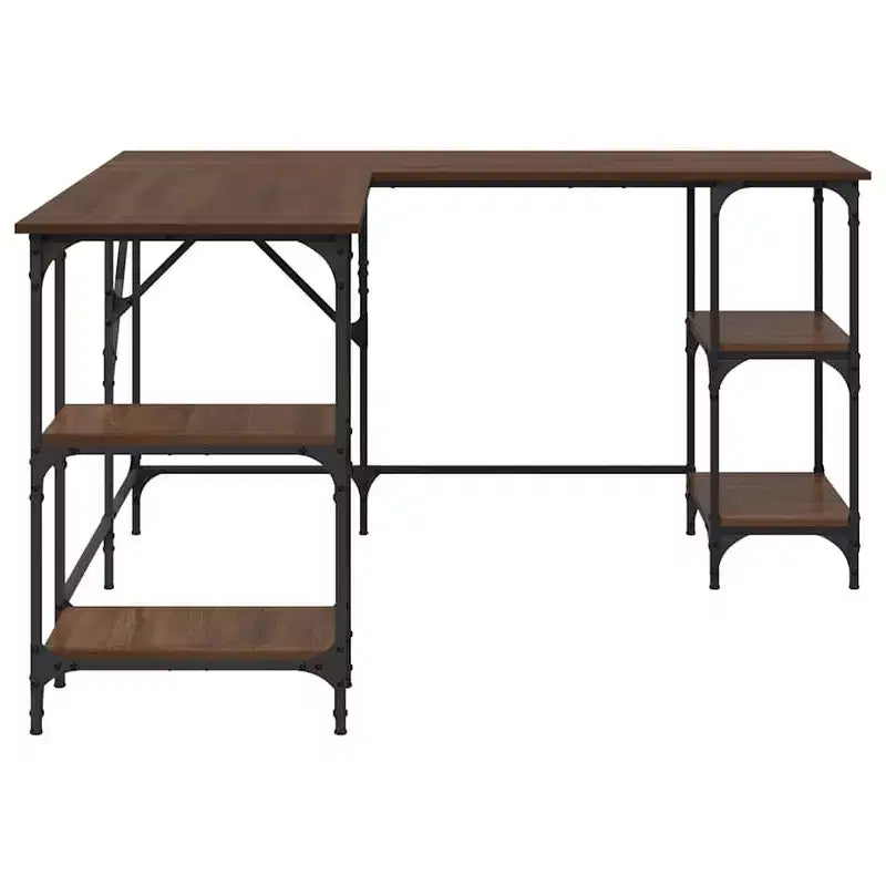 Bureau d'angle avec rangement pour ordinateur et étude