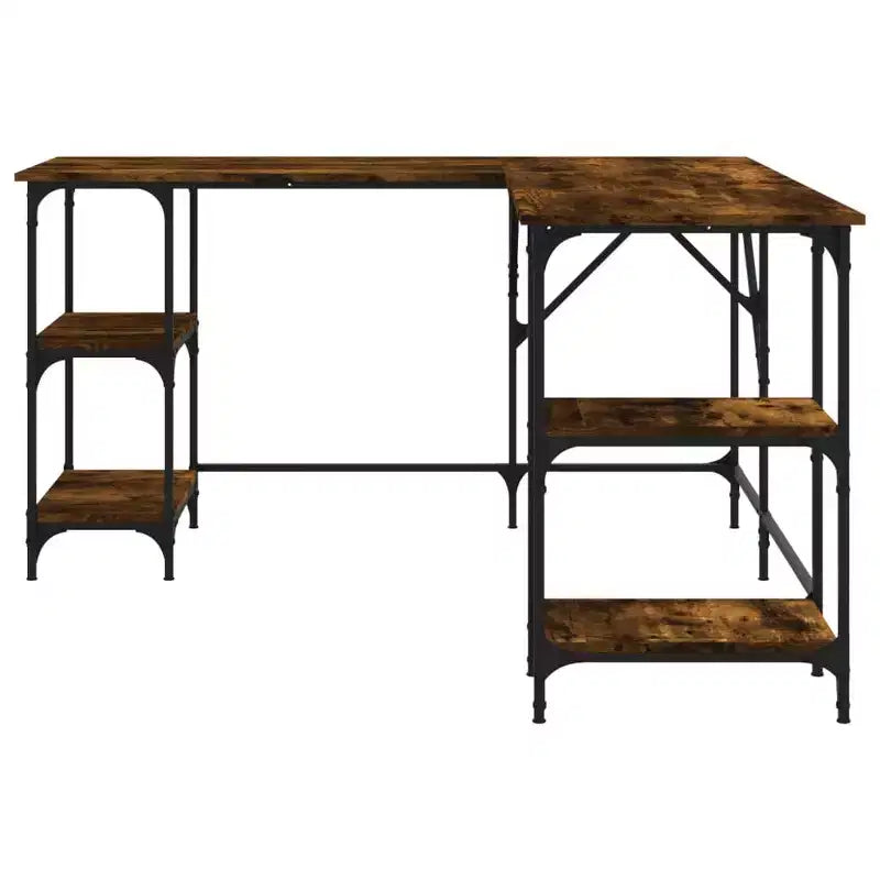 Bureau d'angle avec rangement pour ordinateur et étude
