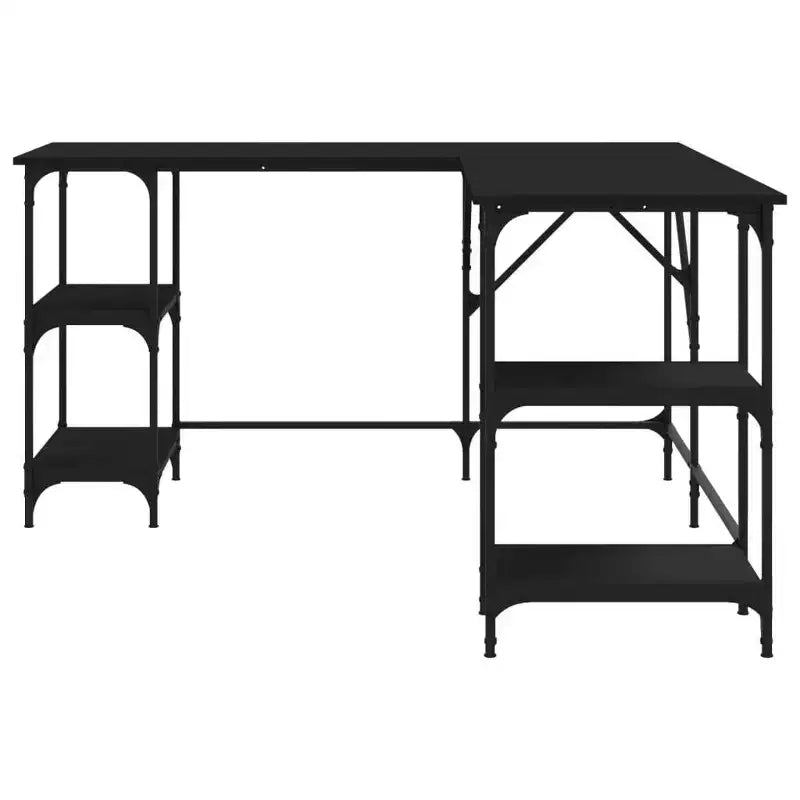 Bureau d'angle avec rangement pour ordinateur et étude
