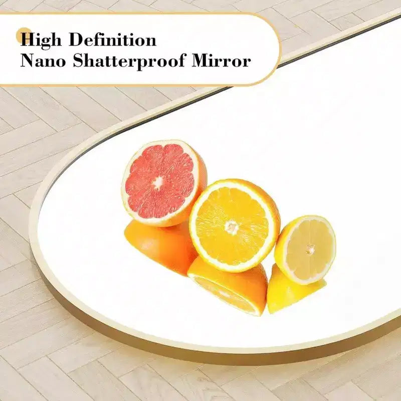 Miroir arqué doré