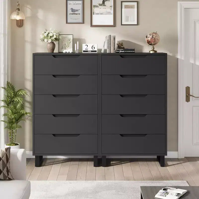 Commode de chambre, commode verticale autoportante avec rangement