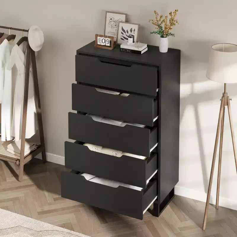 Commode de chambre, commode verticale autoportante avec rangement