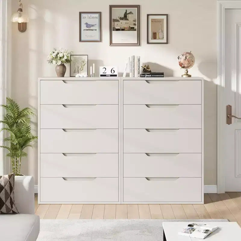 Commode de chambre, commode verticale autoportante avec rangement