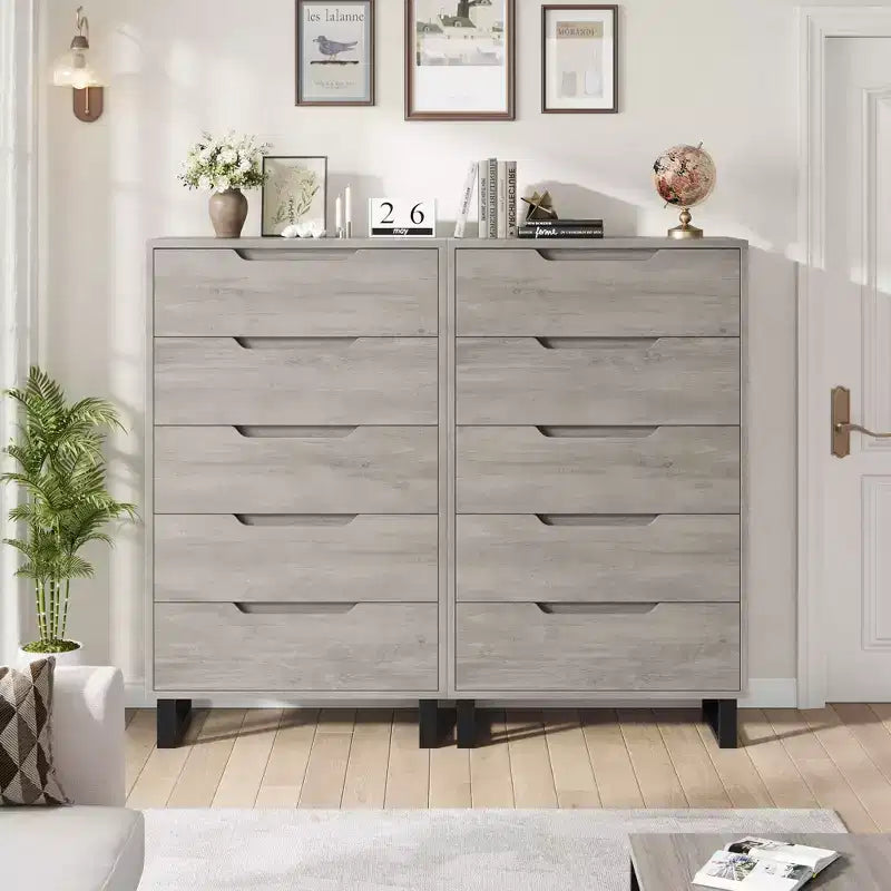 Commode de chambre, commode verticale autoportante avec rangement