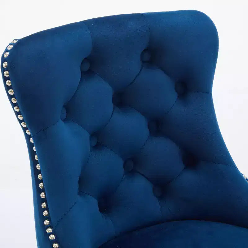 Tabourets de bar pivotants modernes en velours