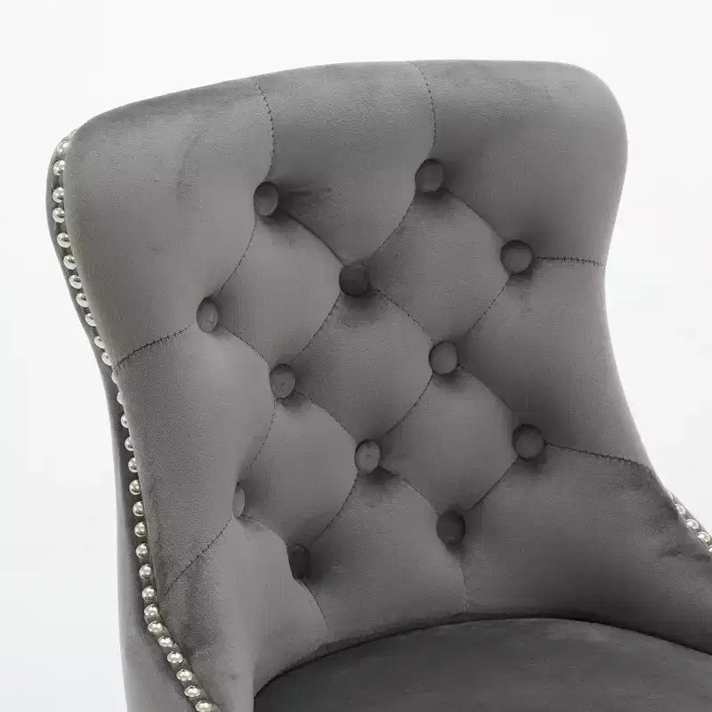 Tabourets de bar pivotants modernes en velours