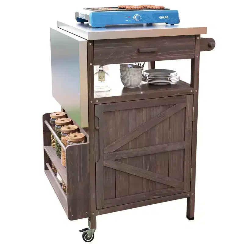 Chariot de barbecue avec rangement