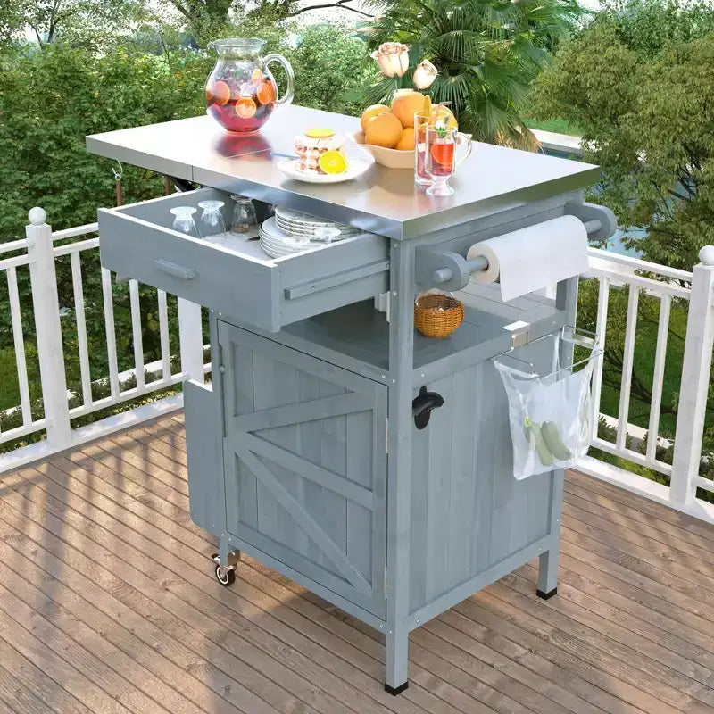 Chariot de barbecue avec rangement