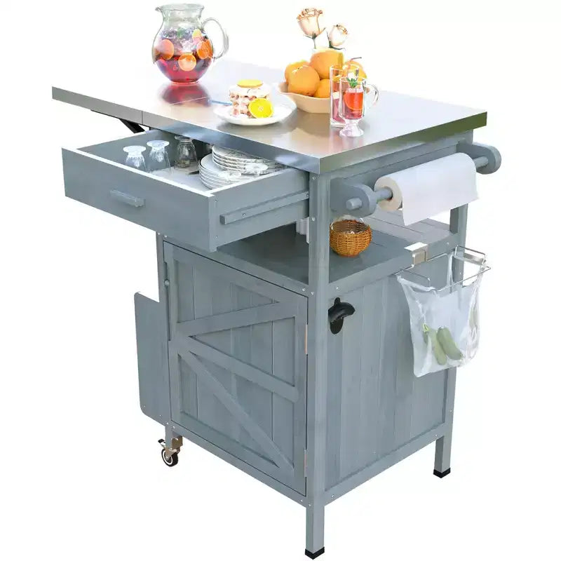 Chariot de barbecue avec rangement
