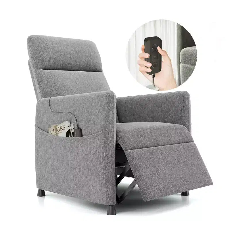 MAYEERTY Power Recliner Chair, Electric Recliner with Footrest, Padded Seat for Small Spaces, Living Room & Home Theater