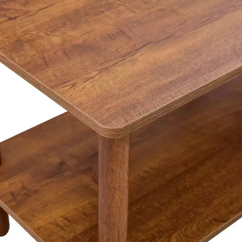 Table basse rectangulaire à deux niveaux