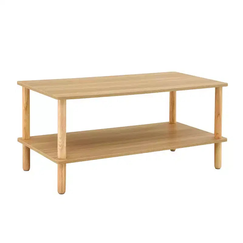 Table basse rectangulaire à deux niveaux