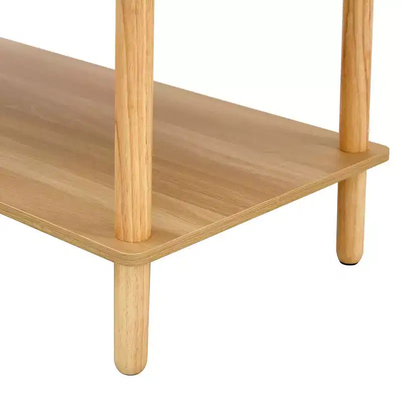 Table basse rectangulaire à deux niveaux