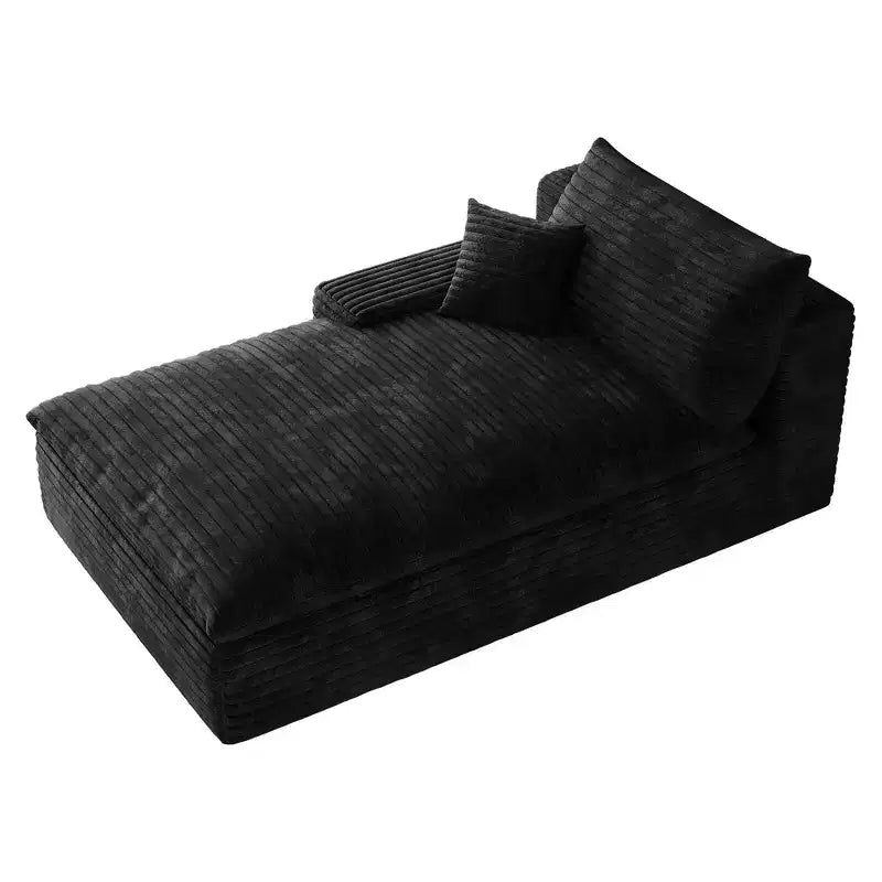 Chaise de salle à manger capitonnée moderne, rembourrée en lin, pieds en bois d'hévéa noir