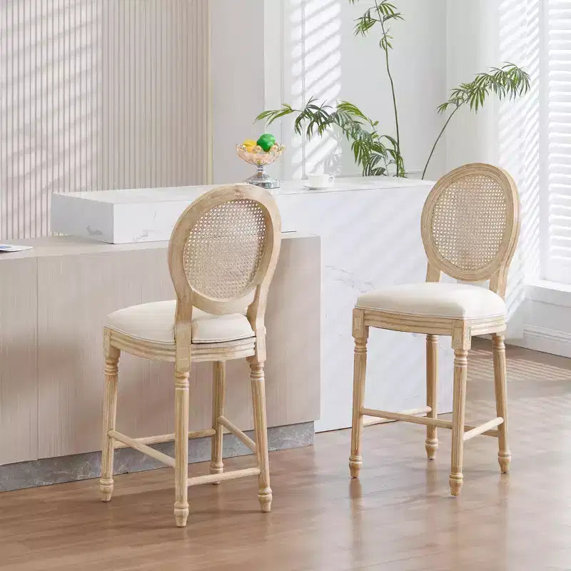 Chaises de bar de style campagnard français