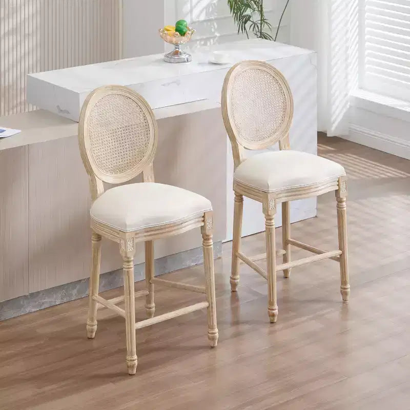Chaises de bar de style campagnard français