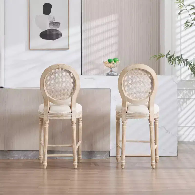 Chaises de bar de style campagnard français