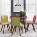 Chaise de salle à manger rembourrée de style moderne du milieu du siècle
