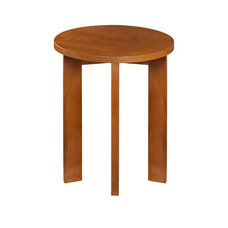 Table d'appoint ronde en bois de gommelier américain chêne doux