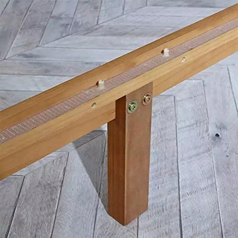 Lit plate-forme rustique en pin massif