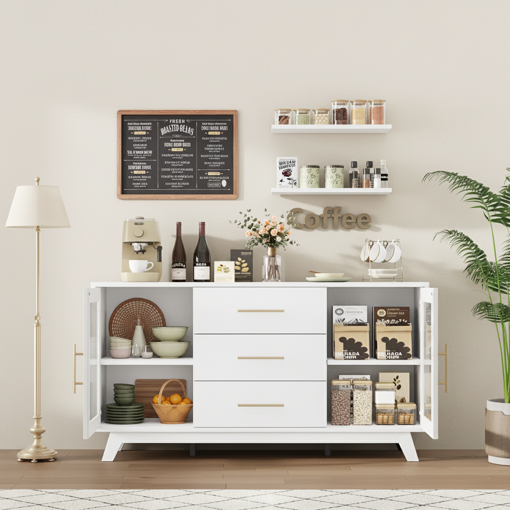 Buffet Cabinet, Kitchen Storage Cabinet