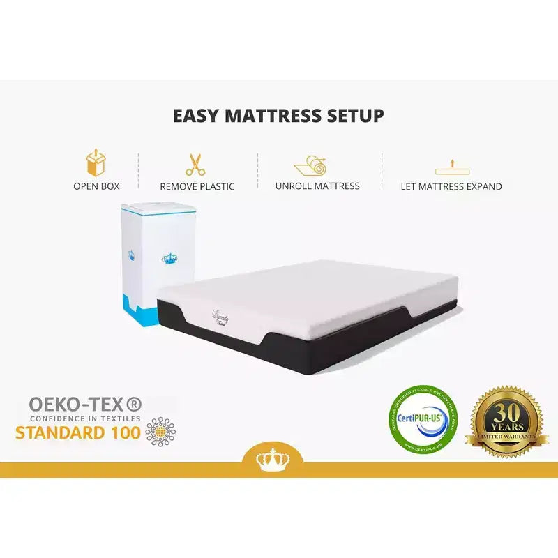 Matelas en mousse à mémoire de forme au gel pour camping-car