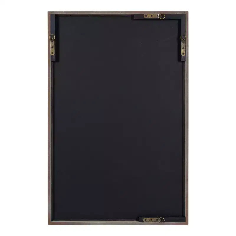 Miroir mural en bois rustique marron